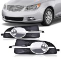 Front Bumper Fog Lights Cover Trim For Buick Lacrosse 2010 2011 2012 2013 Driver Passenger Side Lamps Clear Lens Rw1345 