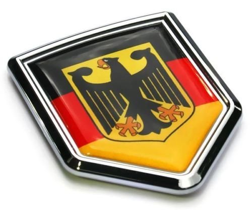 Car Chrome Decals Cbshd077 German Decal Germany Flag Emblem 3d Sticker Deutschland