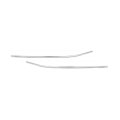 Rear Bumper Moldings For Mercury Grand Marquis 1998 1999 2000 2001 2002 2003 Driver And Passenger Side Pair Chrome Plastic 54 
