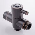 Weirun Solid Brass Shower Arm Diverter Valve Bathroom Universal System Component Replacement Part For Hand Held Showerhead And 