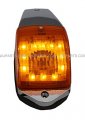 Niuparts Grakon 5000 Style Cab Marker Light Amber Amber Chrome -12 Led Inside Fit Kenworth W900 T880 T800 Peterbilt 377 385 379