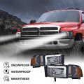 G-plus Led Headlights Compatible With 1994-2001 Dodge Ram 1500 1994-2002 2500 3500 Not Fit For Sport Model Van Models Driver