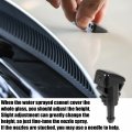 X Autohaux 18pcs Front Windshield Wiper Washer Nozzle Spray Jet Kit 05303834ab For Jeep Patriot 2008-2016