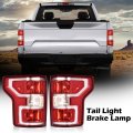 Rear Tail Lights Brake Lamps Assembly With Bulbs And Wiring Harness For Ford F150 2018 2019 2020 Red Pmma Abs Plastic Light