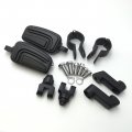 Smt-black Highway Airflow Foot Rest Pegs With 1 Inch Mounting Bracket Compatible Triumph Rocket V-star Roadstar Suzuki Intruder