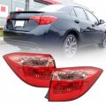 Gxywady A Pair Of Left And Right Tail Lights Replacement For Toyota Corolla Sedan 2017 2018 2019 Outer Red Pink Rear Lamps