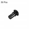 Uxcell Push Clip Rivet 5mm X 9 Pcb Circuit Panel Nylon Fastener Black 50 Pcs