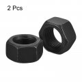 Uxcell 3 4-16 Unf Hex Nuts Carbon Steel Grade 8 Black Oxide Hexagon Nut For Screw Bolt 2 Of Pack