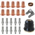 10 Nozzles Electrodes For Ipt60 Plasma Cutting Torch Consumable Accessories Compatible Cut55 Non-hf Fit Mp Cut60 Cutters W 