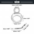 X Autohaux 4pcs Stainless Steel Tie Down Anchors Hooks Strap Rings Multi Purpose For Motorcycle Dirt Bike Atv Trailer Truck