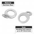 X Autohaux 4pcs Stainless Steel Tie Down Anchors Hooks Strap Rings Multi Purpose For Motorcycle Dirt Bike Atv Trailer Truck
