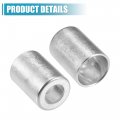 Uxcell 8pcs Car Aluminum Cylindrical Air Conditioner Pipe Joint Fitting Sleeve 14mm 22mm Hole Dia