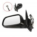 Ocpty Light Textured Left Side Mirror Fit For 2002-2006 Honda Cr-v Glass Manual Folding