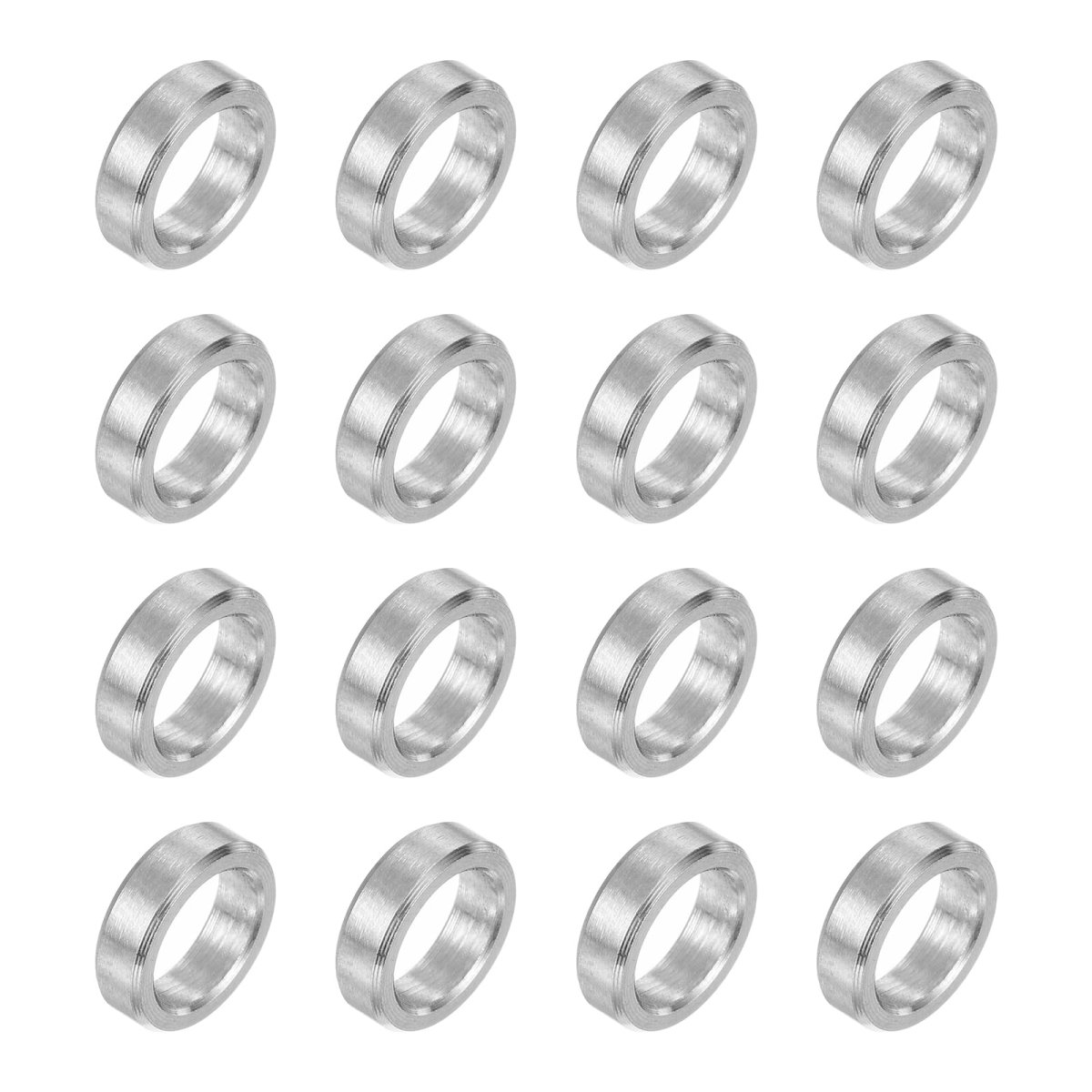 16pcs 304 Stainless Steel Spacer 3 8 Od X 9 32 Id 1 Length 10x7x3mm Screw Standoff Bushing Plain Finish Unthreaded Round Metal
