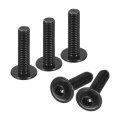 Flanged Button Head Socket Cap Screws 100 Pcs M3x14mm 304 Stainless Steel Drive Fasteners Bolts Fully Thread Machine For 