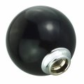 Abfer Black Shift Knob Gearer Head Round Stick Shift Billiard Style Fit Most Automatic Manual Transport Vehicles Truck 
