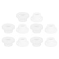 28pcs Rubber Grommets 5mm Drill Hole 3mm Id Top Hat Grommet White Silicone Plug Gaskets For Wiring Automotive