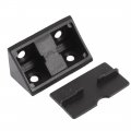 Uxcell Plastic Furniture Cabinet 90 Degree Corner Braces Angle Brackets 10pcs
