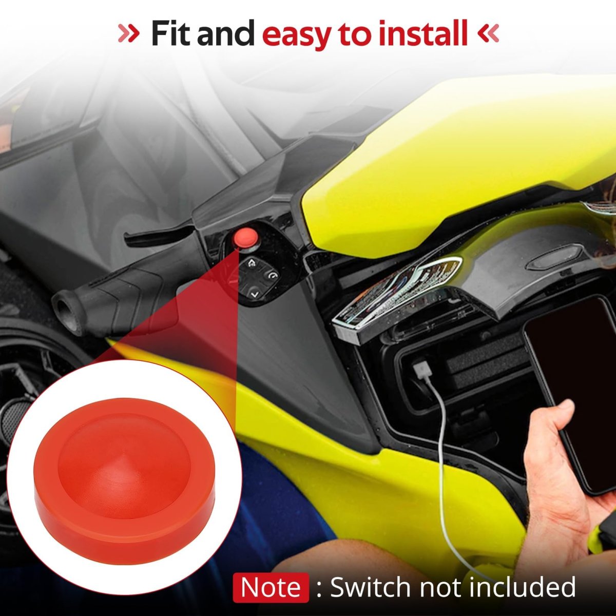 277001802 Start Stop Switch Button Knob Cover For Seadoo Gti Gtx Gts Rxp Rxt Wake Pro 130 155 215 260 2011 2012 2 Pieces
