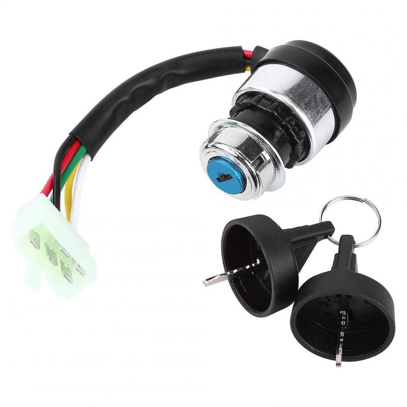 Duokon Ql01354 Wire 5 Pin Ignition Key Switch Start Lock For Most 50-250cc Motorcycle Dune Buggy Go Kart Atv
