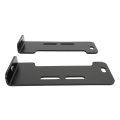 Pair Bumper Conversion Bracket For 1994-1997 7 3l Ford Powerstroke F150 250 350 Powder Coated Black Steel Lh Rh