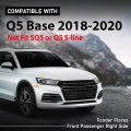 Front Right Wheel Flare Opening Molding Arch Trim For Audi Q5 Base 2018 2019 2020 Passenger Side Fender 80a853718egru Black