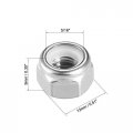 Uxcell 5 16 -18 Nylon Insert Hex Lock Nuts 304 Stainless Steel Plain Finish Pack Of 25