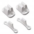 Sing F Ltd 2x Door Retainer Kit T Shape Stop Retaining Catch Holder Set White Plastic For Camper Rv Motorhome Caravan 
