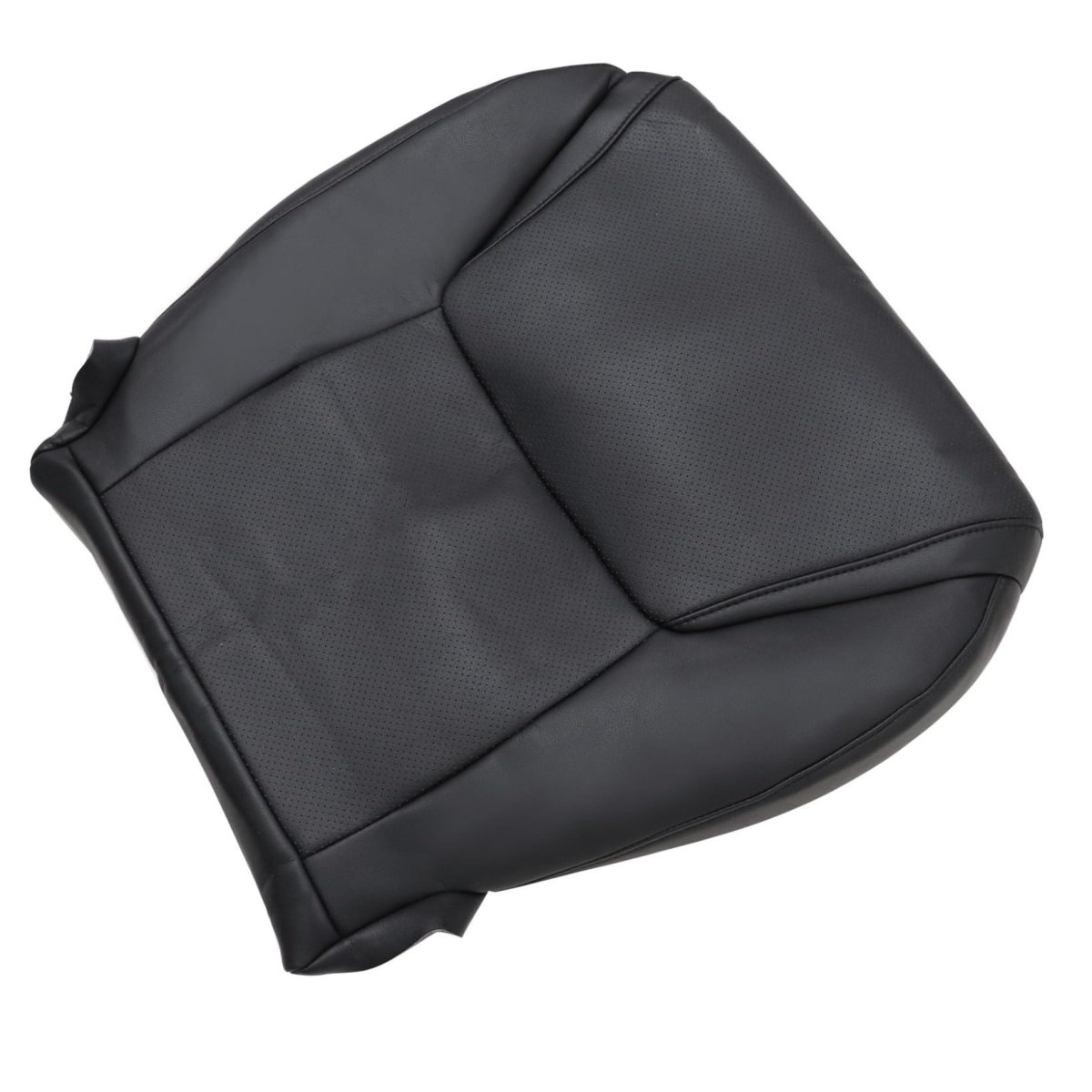 Front Driver Bottom Replacement Perforated Seat Cover Black Microfiber Leather For Lexus Lx570 2008-2015