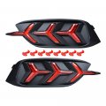 Astra Depot For Honda Civic 10th Rear Fog Light Tail Lamp Replacement Red Led Sequential Style Lower Bumper 2016 2017 2018 2019