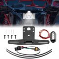 Plug And Play License Plate Bracket With Led Light Auxiliary Power For 2017 Plus Can Am Maverick X3 Cnc Billet Aluminum Holder 