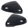 Side Rearview Mirror Cover Carbon Fiber Upgrade 1pair Exterior Cap Replacement Custom Fit For Kia Stinger 2018 To 2023 Gloss
