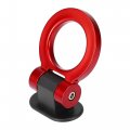 X Autohaux Universal Red Ring Shaped Car Tow Hook Decor Bumper Trailer Sticker Adorn Set