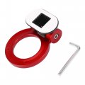 X Autohaux Universal Red Ring Shaped Car Tow Hook Decor Bumper Trailer Sticker Adorn Set