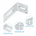 Uxcell Adjustable L Corner Braces 2pcs 80 X 40 30mm Stainless Steel Code 90 Degree Slotted Angle Brace Bracket For Furniture