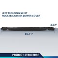 Pit66 Skirt Molding Left Lower Cover Rocker Carrier For Tesla Model Y 2020-2023