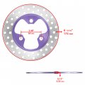 Caltric Front Left Or Right Brake Disc With Pads Compatible Honda Trx450er Electric Start 2006 2007 2008 2009 2010-2014