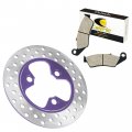 Caltric Front Left Or Right Brake Disc With Pads Compatible Honda Trx450er Electric Start 2006 2007 2008 2009 2010-2014
