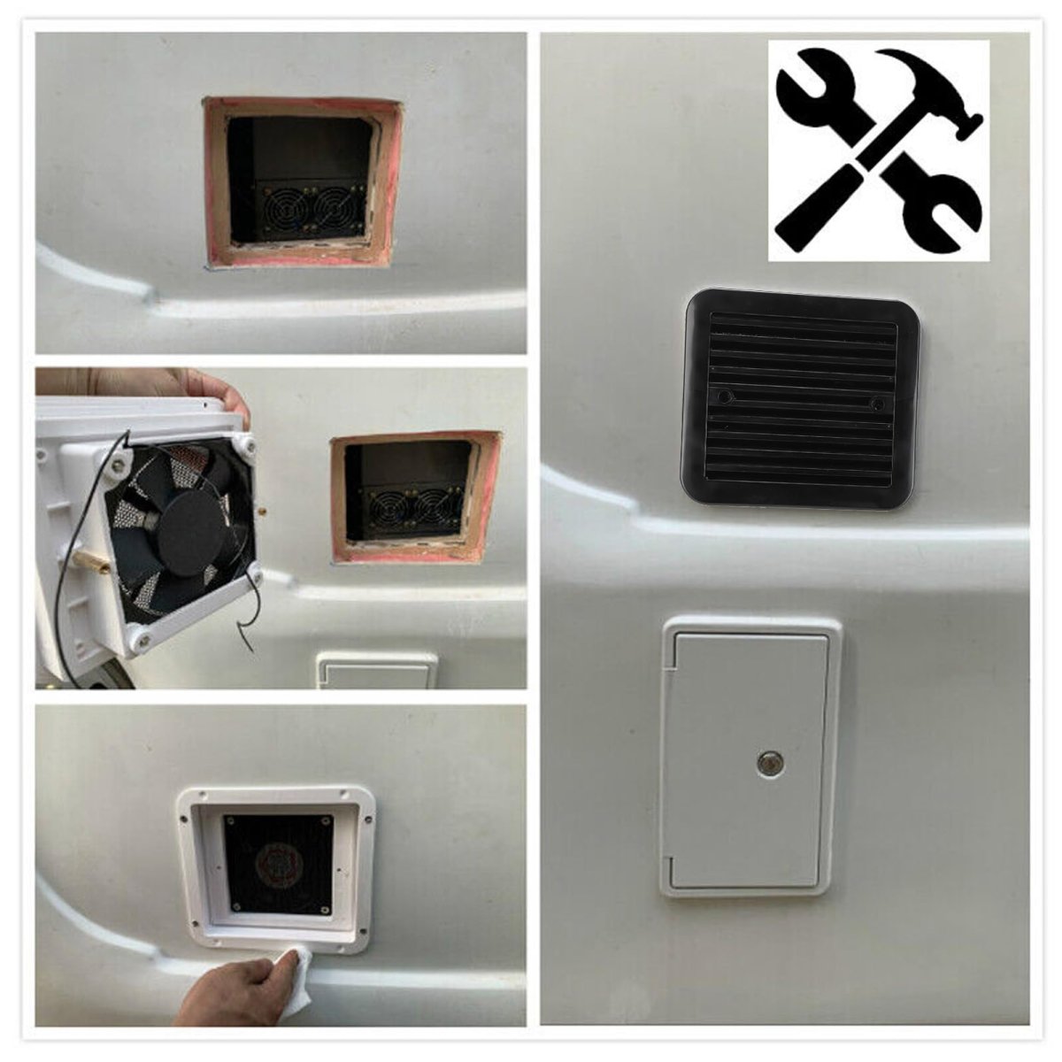 Rv Side Air Vent Motorhome Grill For Caravan With Water Resist ...