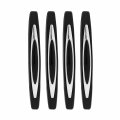 Pilot Automotive Md-020e Black Chic Door Guard With Chrome Inlays 4 Piece