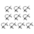 M6 Round U-bolts 10 Sets 16mm 0 63 Inner Width 35mm 1 38 Length 201 Stainless Steel U-clamp Bolt With Plates Nuts For 