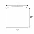 Aspen Creative 31100 Transitional Drum Cylinder Shaped Spider Construction Lamp Shade In Grey 12 Wide X 10