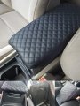 Center Console Armrest Cover For Gmc Terrain 2018 2026 Black Synthetic Leather Lid Protector Scratch Resistant Slip On Interior 