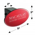 Macaulay Honors College Primary Logo Oval Tow Hitch Cover Trailer Plug Insert 2
