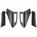 Qiilu Light Cover Back Lamp Tail Trim Carbon Fiber Style Rear Replacement For Chr 2018-4pcs Set