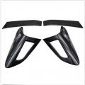 Qiilu Light Cover Back Lamp Tail Trim Carbon Fiber Style Rear Replacement For Chr 2018-4pcs Set