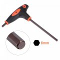 Uxcell 6mm Hex Key T-handle Dual End Wrench Spanner Metric S2 Steel