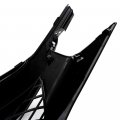 G-plus Bumper Front Hood Mesh Grill Grille W Eyebrow Compatible With Honda Civic Sedan 2019-2020 Type-r Style Black