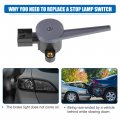X Autohaux Stop Lamp Switch Stoplight Assembly For Dodge Journey 2011-2020 No 56029473aa 56029473ac Plastic Metal Black