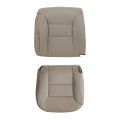 Med Neutral Tan 522 Front Driver Side Bottom Back Replacement Microfiber Leather Seat Covers For Chevy Silverado Tahoe Suburban 